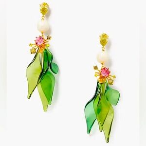Kate Spade ♠️ New York 💚 Rooftop Garden Statement Earrings 🌷💐